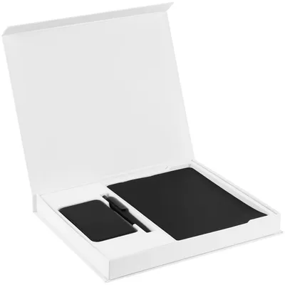 Коробка Daily Touch под ежедневник, аккумулятор и ручку, ver. 2, белая — фото 3