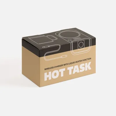Беспроводное зарядное устройство с подогревом кружки Hot Task, белое — фото 12