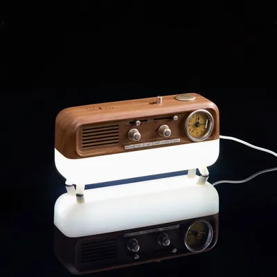 Bluetooth-колонка с беспроводной зарядкой, часами и подсветкой Multiverse, ver.2 — фото 10