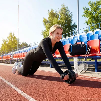 Спортивная сумка Fitnext, черная с синим — фото 10