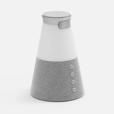 Bluetooth-колонка с беспроводной зарядкой и подсветкой Cone Sonance, серая — фото 5