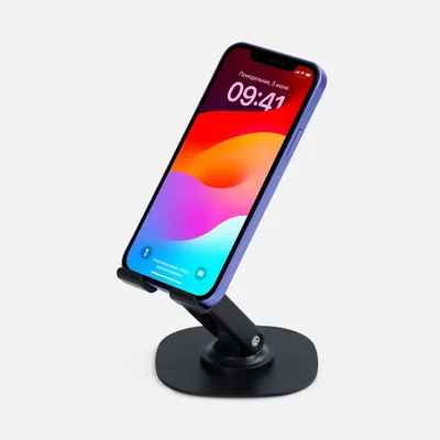 Подставка для смартфона Smartic Light, черная — фото 6