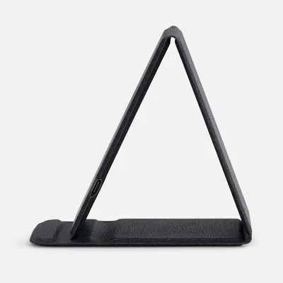 Подставка для смартфона с беспроводной зарядкой Kickstand, серая — фото 5