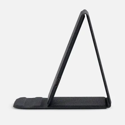 Подставка для смартфона с беспроводной зарядкой Kickstand, серая — фото 4