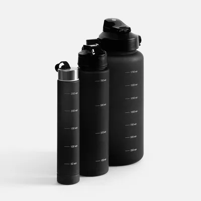 Набор спортивных бутылок Aquapack, черный — фото 4
