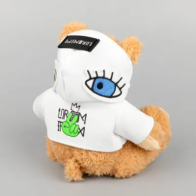 Мягкая игрушка «Мишка Cuddleton» в белом худи — фото 12