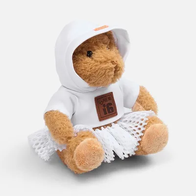 Мягкая игрушка «Мишка Cuddleton» в белом худи — фото 14