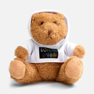 Мягкая игрушка «Мишка Cuddleton» в белом худи — фото 15