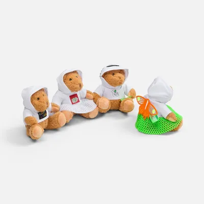 Мягкая игрушка «Мишка Cuddleton» в белом худи — фото 10