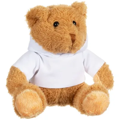 Мягкая игрушка «Мишка Cuddleton» в белом худи — фото 4