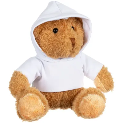 Мягкая игрушка «Мишка Cuddleton» в белом худи — фото 2