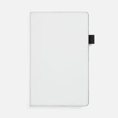 Ежедневник White Shall, недатированный, бело-черный