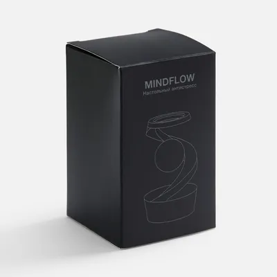 Настольный антистресс Mindflow, черный с серебристым — фото 8