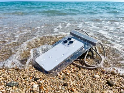 Водонепроницаемый чехол для телефона Aqualock, серый — фото 9