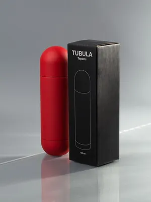 Термос Tubula Soft Touch, красный — фото 6