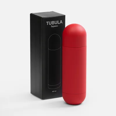 Термос Tubula Soft Touch, красный — фото 11
