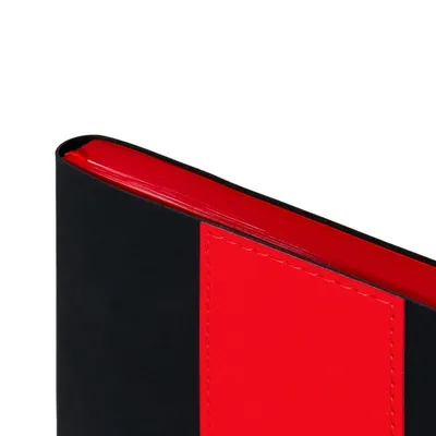 Ежедневник Bookmark, недатированный, черный с красным — фото 6