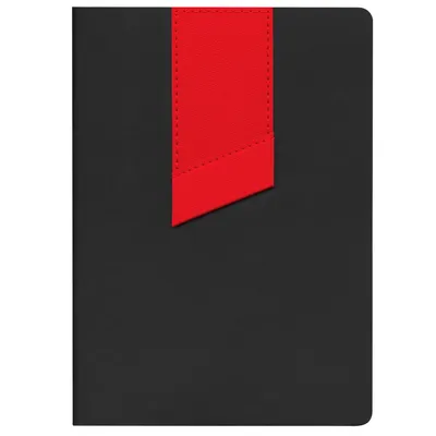 Ежедневник Bookmark, недатированный, черный с красным — фото 2