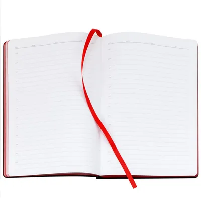 Ежедневник Bookmark, недатированный, черный с красным — фото 7