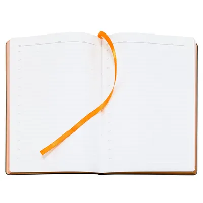 Ежедневник Bookmark, недатированный, черный с оранжевым — фото 7