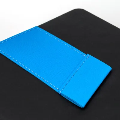 Ежедневник Bookmark, недатированный, черный с голубым — фото 3