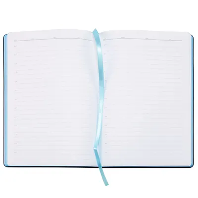 Ежедневник Bookmark, недатированный, черный с голубым — фото 7
