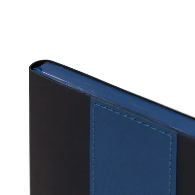 Ежедневник Bookmark, недатированный, черный с синим — фото 6