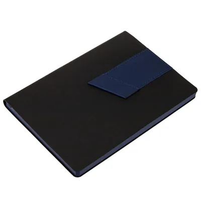 Ежедневник Bookmark, недатированный, черный с синим — фото 3