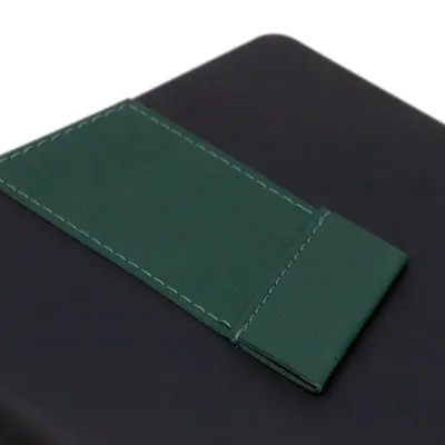 Ежедневник Bookmark, недатированный, черный с зеленым — фото 5