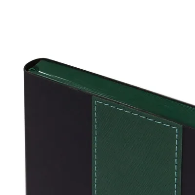 Ежедневник Bookmark, недатированный, черный с зеленым — фото 6
