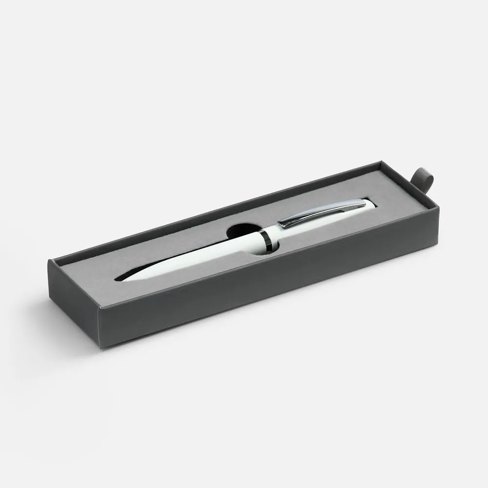 Ручка шариковая Bolt Soft Touch в футляре, белая