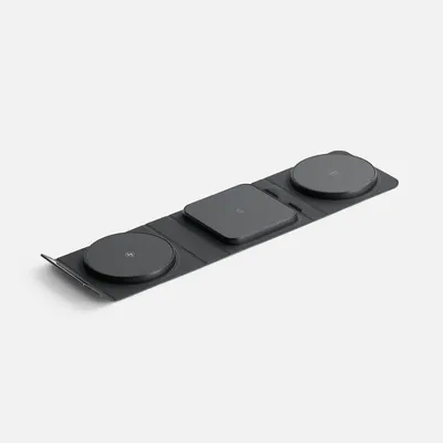 Складная станция беспроводной зарядки triFlex Light, черная — фото 2