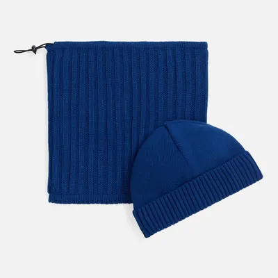 Шапка ComFleece, темно-синяя (кобальт) — фото 3
