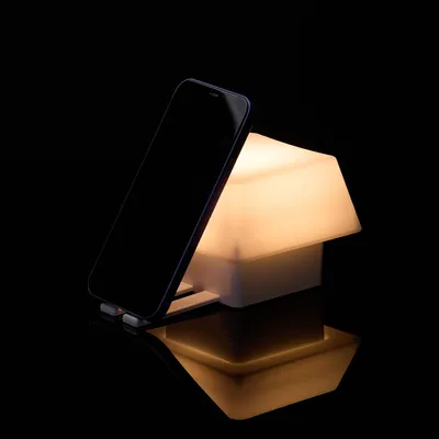 Светильник с подставкой для смартфона Knoppi, белый — фото 7