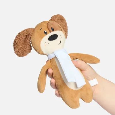 Мягкая игрушка Beastie Toys, собачка с белым шарфом — фото 2