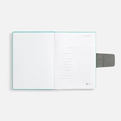 Ежедневник Grande Strap на заказ, датированный, бирюзовый — фото 8