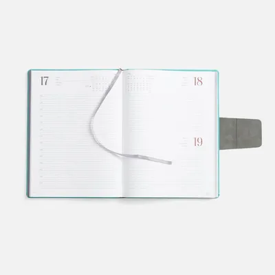 Ежедневник Grande Strap на заказ, датированный, бирюзовый — фото 9