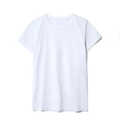 Футболка женская T-bolka Stretch Lady, белая (холодный оттенок)