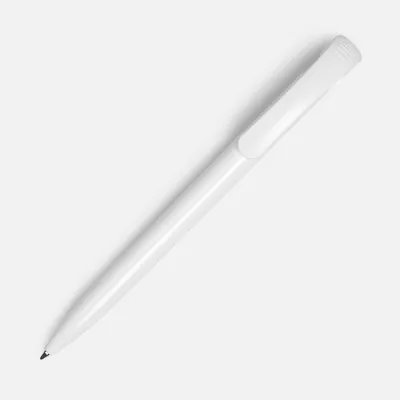 Ручка шариковая Clear Solid, белая — фото 2