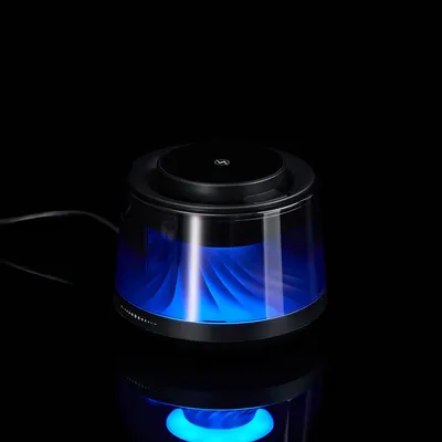Bluetooth-колонка с подсветкой и беспроводной зарядкой Quantium, черная — фото 6