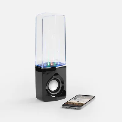 Bluetooth-колонка с поющим фонтаном Fuente, черная — фото 2