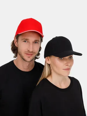 Бейсболка Classic 2.0, красная с белым кантом — фото 12
