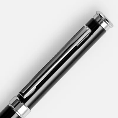 Ручка шариковая Finn Chrome, черная — фото 3
