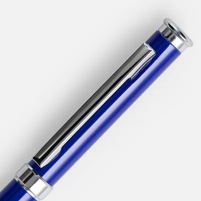 Ручка шариковая Finn Chrome, синяя — фото 3