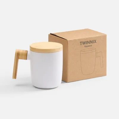 Кружка Twinnix, белая — фото 5