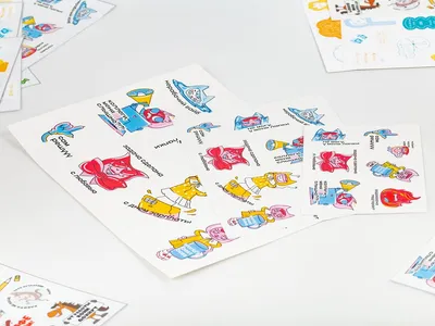 Наклейки бумажные Sticker Pack на заказ, S — фото 2