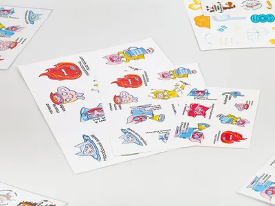 Наклейки ПВХ Sticker Pack на заказ, S — фото 2