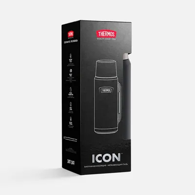 Термос Icon 1200, черный — фото 9