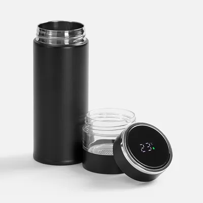 Смарт-бутылка с инфьюзером Thermory ver.2, черная — фото 3