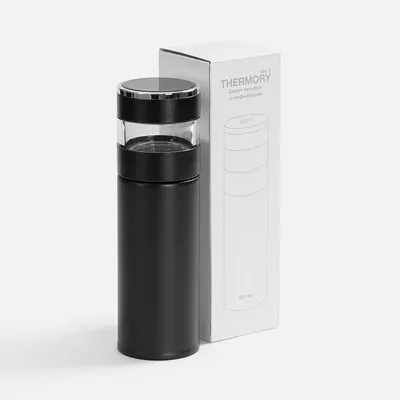 Смарт-бутылка с инфьюзером Thermory ver.2, черная — фото 6